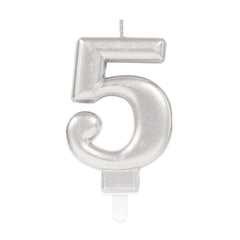 Candle - Numbers 0 - 9 - Silver
