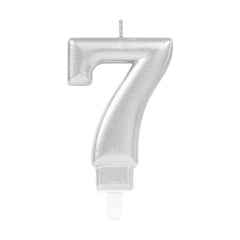 Candle - Numbers 0 - 9 - Silver