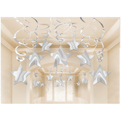 Swirl Decorations - Stars - Assorted Colours