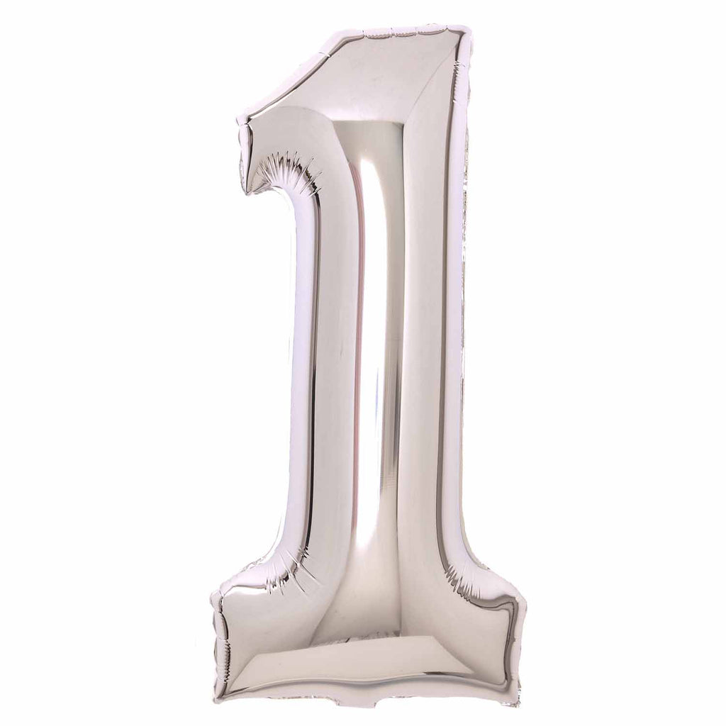 SuperShape Foil Balloon   Number 1 - Silver