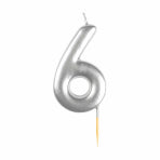 Candle - Mini - Number 0 - 9 - Silver