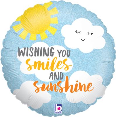 Foil Balloon - 18" - Smiles and Sunshine