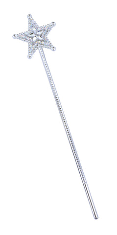 Wand - Star - Silver Sparkle